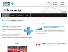 Tablet Screenshot of creditfinanceplus.com